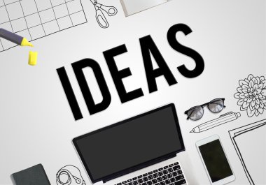 Arka plan metin ile: fikirler