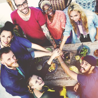 Plaj yaz akşam yemeği parti kutlama kavramı