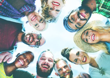 Arkadaşlar Beach kavramı yapıştırma