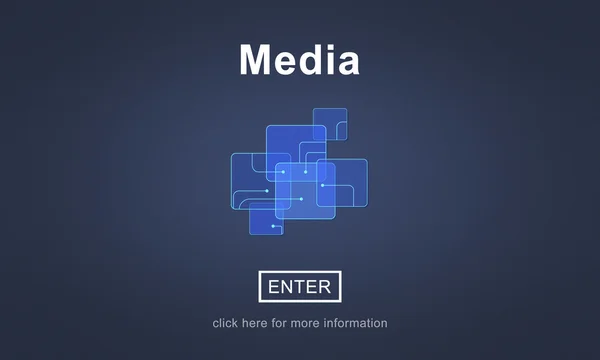 Media, Internet koncepcja — Zdjęcie stockowe