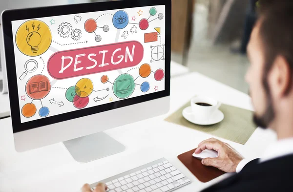 Concepto de creatividad de diseño — Foto de Stock