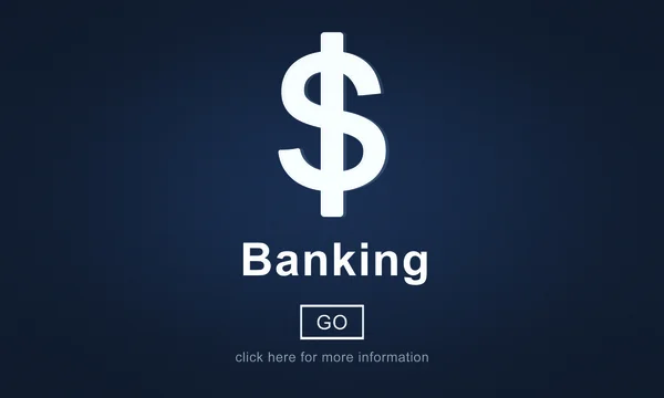 Template with banking concept — Stock Photo, Image