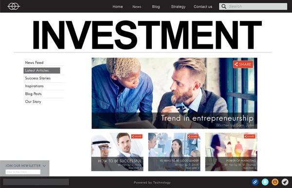 Homepage and E-Business Commerce — Stock Photo, Image