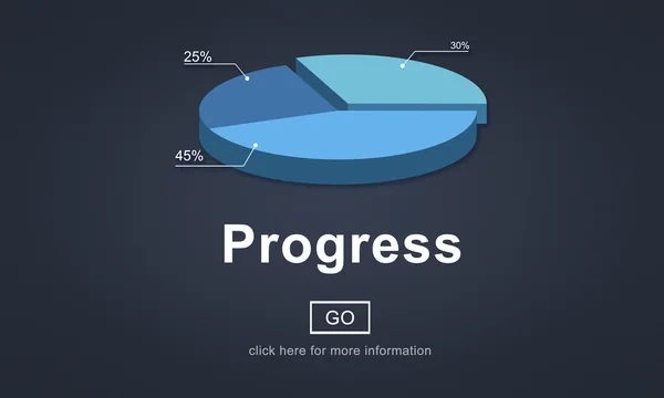 Szablon z koncepcji postępu — Zdjęcie stockowe