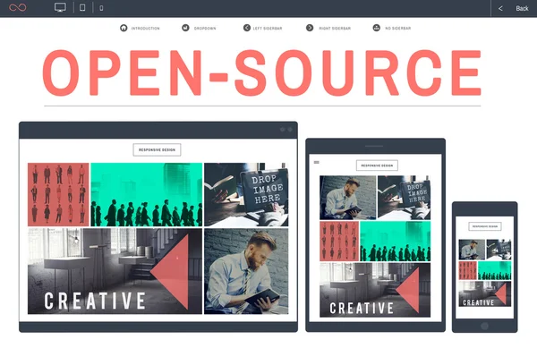 Open-Source-Konzept — Stockfoto