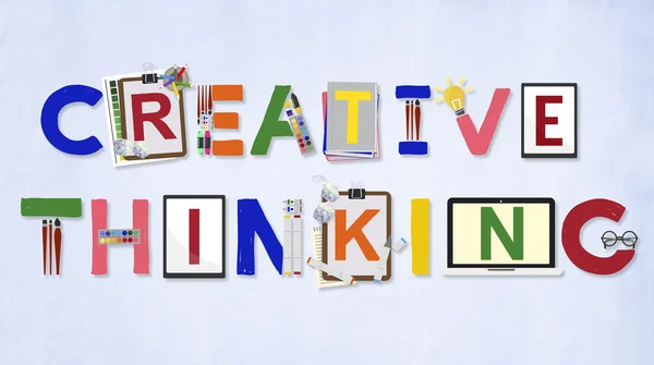 Kreatív gondolkodás ötletek koncepció — Stock Fotó