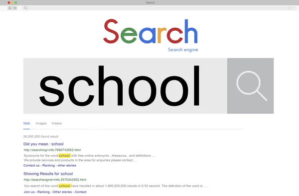 Διαδίκτυο Αναζήτηση έννοια — Φωτογραφία Αρχείου