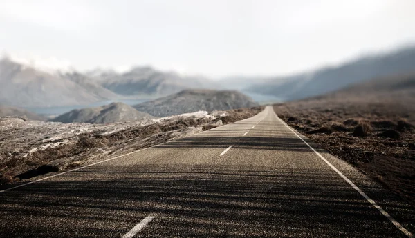 Concept van de Contry weg van het landschap — Stockfoto