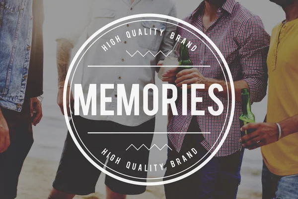 People and Memory text Concept — Stock Photo, Image