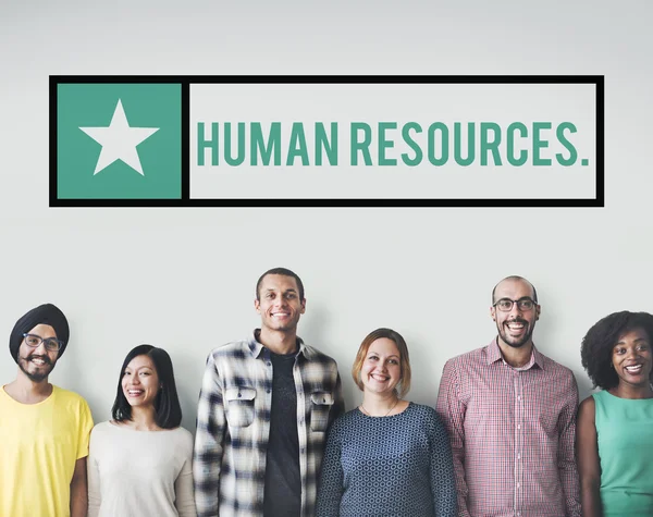 Diversité personnes ayant des ressources humaines — Photo