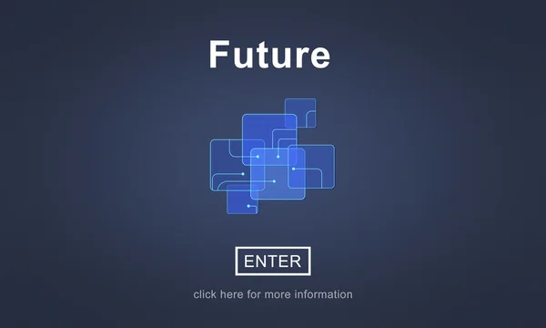 Tecnologia del futuro, Internet Online Concept — Foto Stock