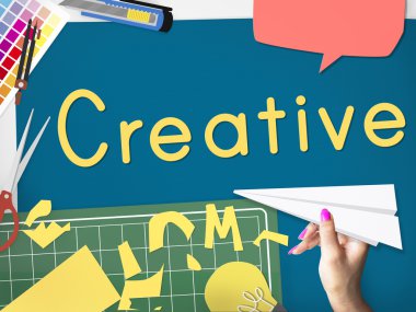 Arka plan metin ile: yaratıcı