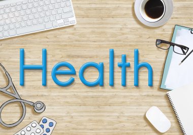 Arka plan metin ile: Sağlık