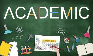 Arka plan metin ile: akademik