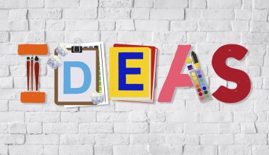 Fikirler yaratıcı sanat tasarım konsepti