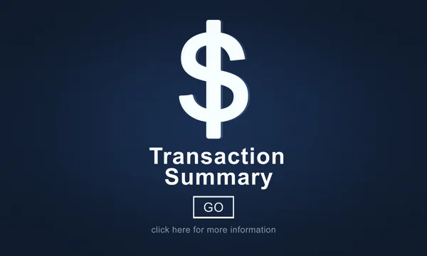 Modèle avec résumé de transaction concept — Photo