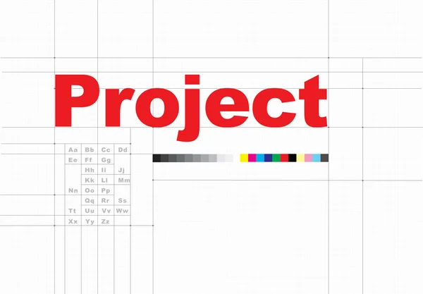 Template with project concept — Stock Photo, Image