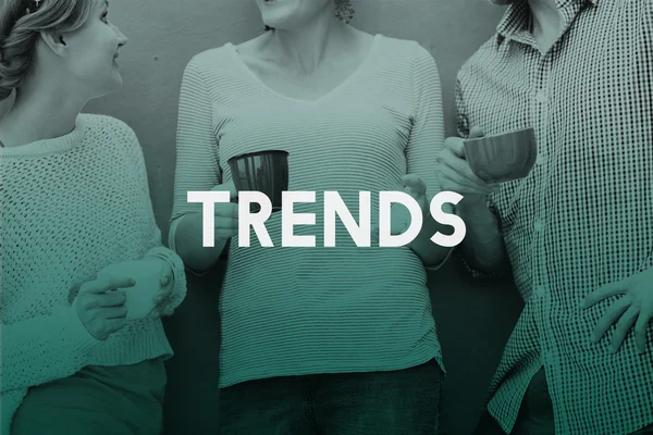 Människor och trender Trend trend trendigt mode stil designkoncept — Stockfoto