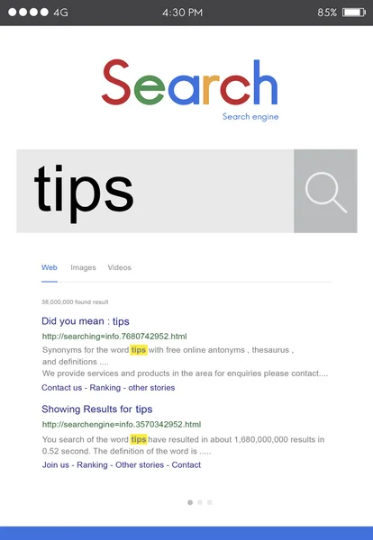 Internet Search Concept — Stock Photo, Image