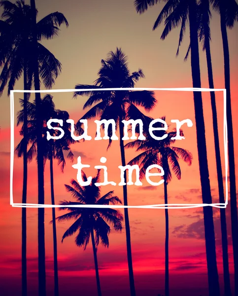 Summer Time Seasonal Promotion Concept — Stock Photo, Image