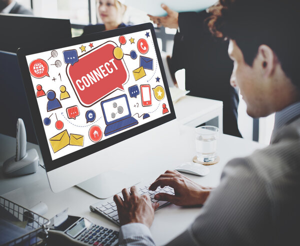 Концепция подключения социальных сетей
