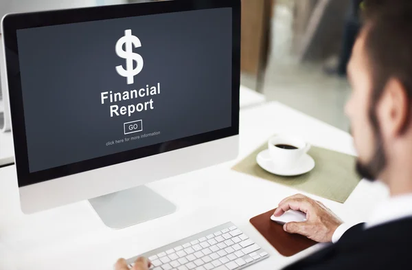 Financial Report Concept — Stock Photo, Image