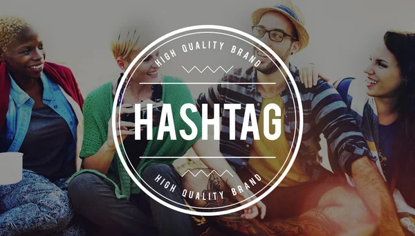 Hashtag sociale Media Concept — Stockfoto