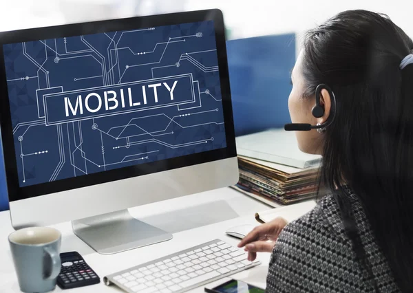 Mobility технологію концепції — стокове фото