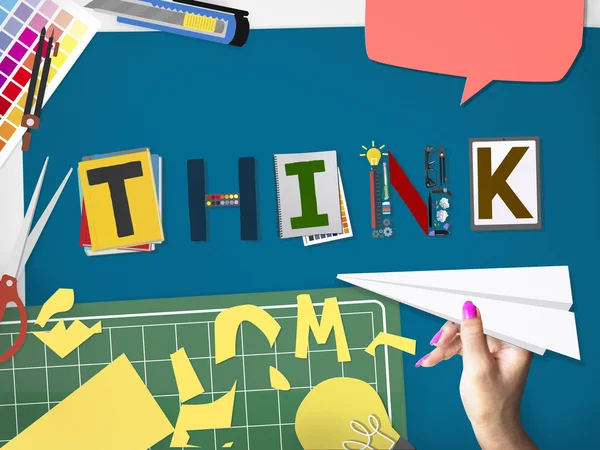 Think Ideas Concept — Stock Photo, Image