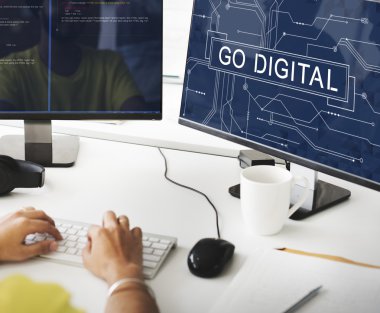 Dijital futuristik konsepti git