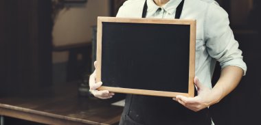 Barista kahve dükkanı kavramı