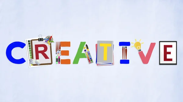 Concepto de diseño de ideas creativas — Foto de Stock