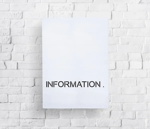 Background with text: Information — Stock Photo, Image
