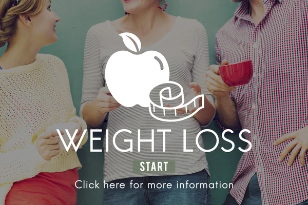Ludzie i waga strata dieta Fitness koncepcja — Zdjęcie stockowe