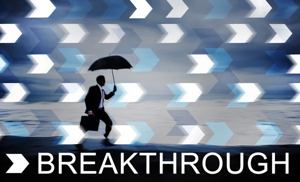 Breakthrough, Concetto di miglioramento — Foto Stock