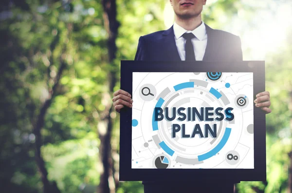 Business Plan strategie visie Concept — Stockfoto