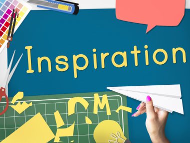 Arka plan metin ile: ilham