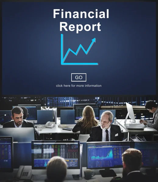 Financial Report Concept — Stock Photo, Image