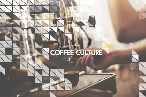 Кава культура кафе концепції — стокове фото