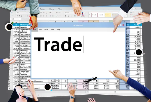 Trade Exchange, Conceito de Transação de Negócios — Fotografia de Stock