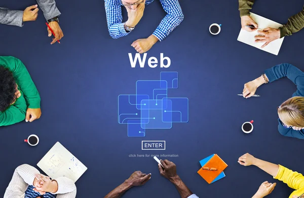 Web sitesi, Internet ağ kavramı — Stok fotoğraf