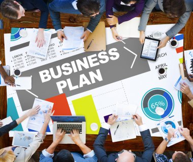 Ofiste çalışan iş ekibi.