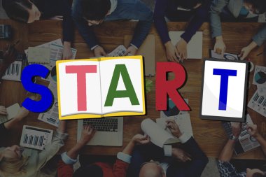 Ofiste çalışan iş ekibi.