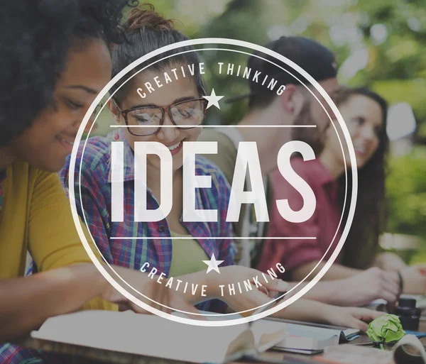 Idéer, tänka kreativt koncept — Stockfoto