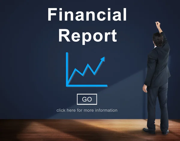 Businessman and Financial Report Concept — Stock Photo, Image