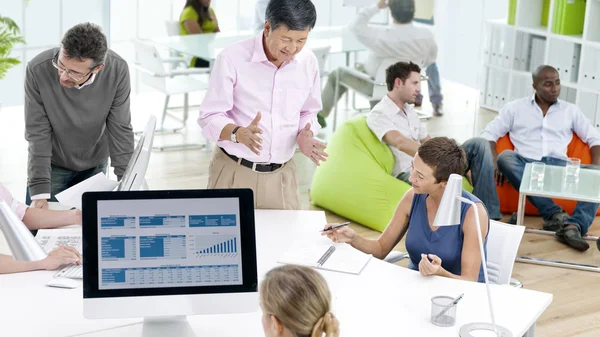 Business People talking in the Office — Stock Photo, Image