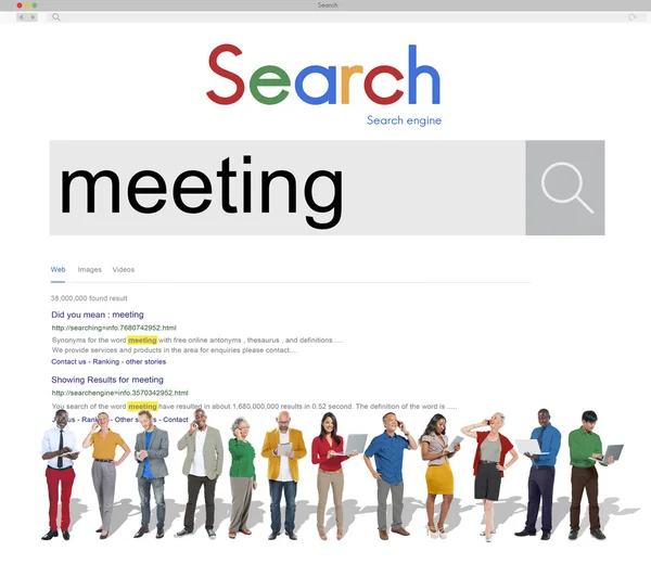 Business people and Search Concept — Stock Photo, Image
