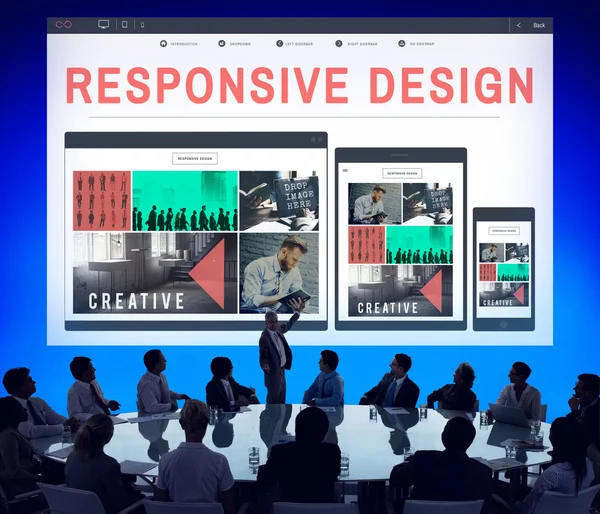 Responsive Design, Content Browser Konzept — Stockfoto