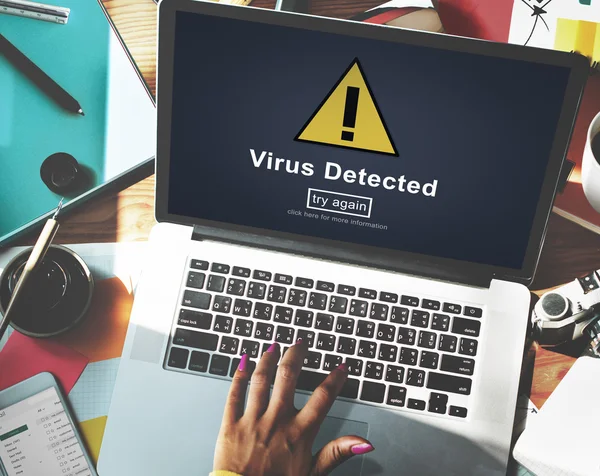 Concepto de detección de virus — Foto de Stock