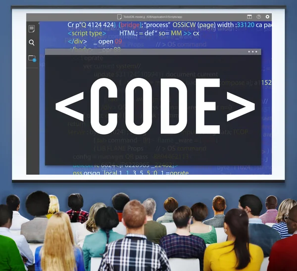 Code programmering Concept — Stockfoto